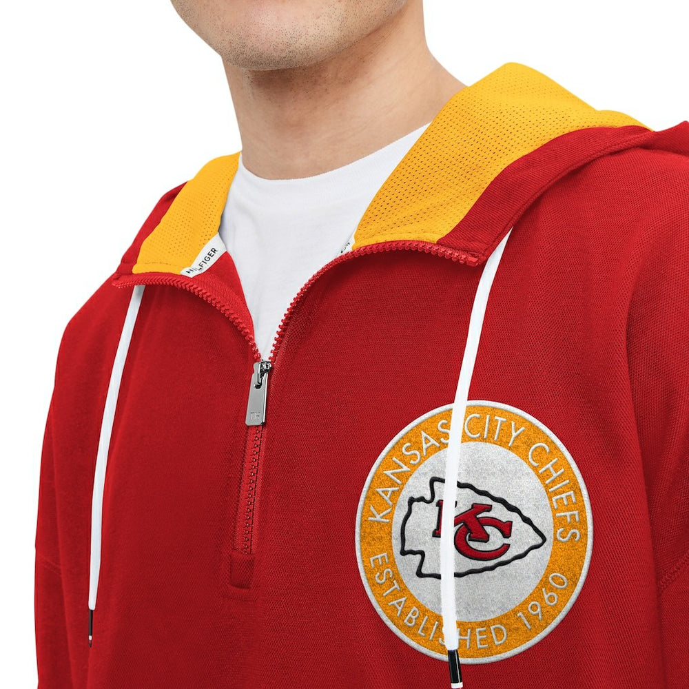 Tommy Hilfiger Aaron Quarter-Zip Hoodie - Kansas City Chiefs