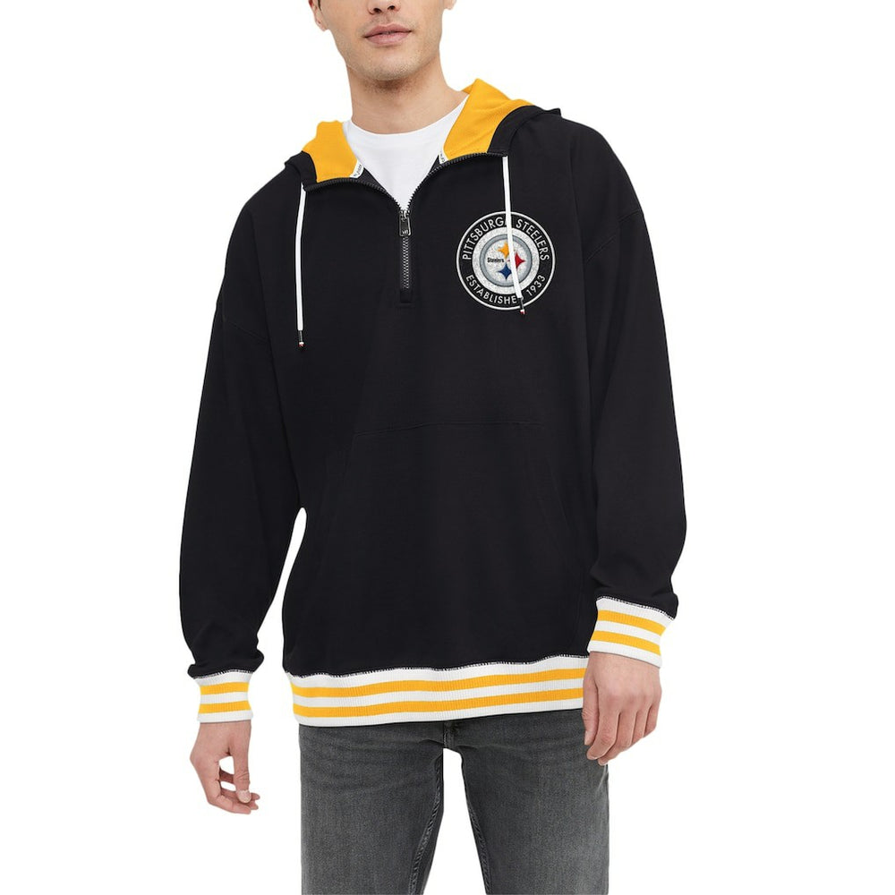 Tommy Hilfiger Aaron Quarter-Zip Hoodie - Pittsburgh Steelers