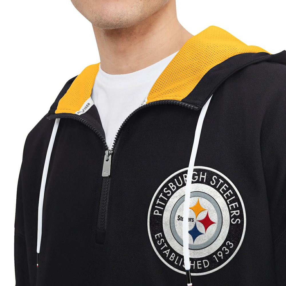 Tommy Hilfiger Aaron Quarter-Zip Hoodie - Pittsburgh Steelers