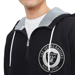 Tommy Hilfiger Aaron Quarter-Zip Hoodie - Las Vegas Raiders