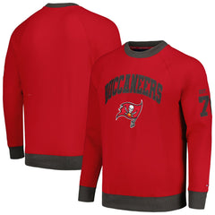 Tommy Hilfiger Reese Raglan Tri-Blend Pullover Sweatshirt - Tampa Bay Buccaneers