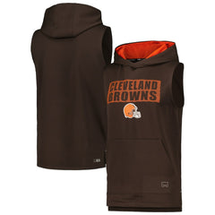 MSX by Michael Strahan Marathon Sleeveless Pullover Hoodie - Cleveland Browns
