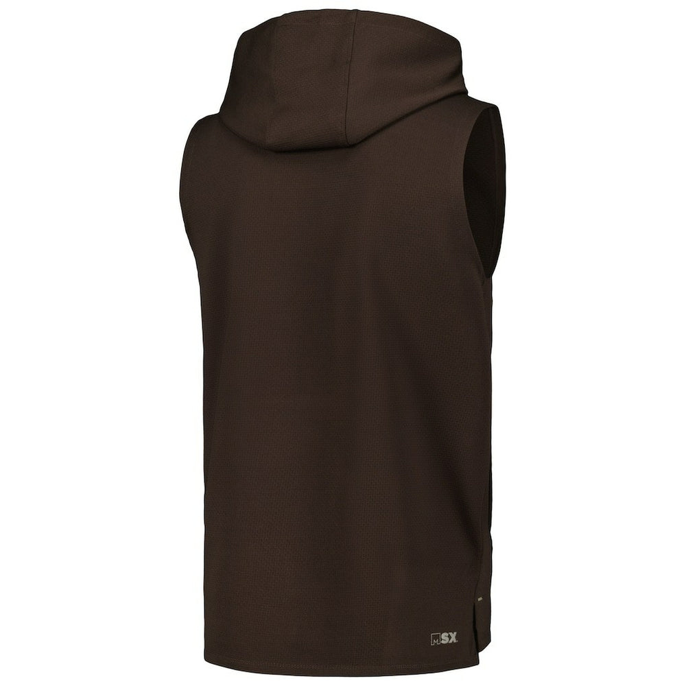 MSX by Michael Strahan Marathon Sleeveless Pullover Hoodie - Cleveland Browns