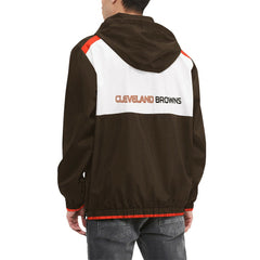 Tommy Hilfiger Carter Half-Zip Hooded Top - Cleveland Browns