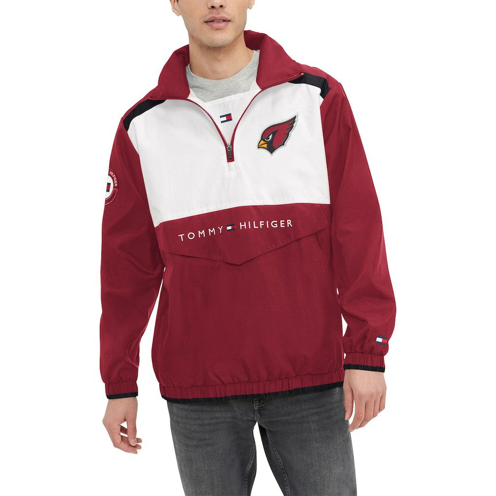 Tommy Hilfiger Carter Half-Zip Hooded Top - Arizona Cardinals