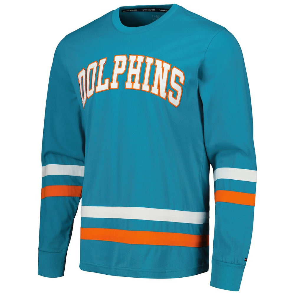 Tommy Hilfiger Nolan Long Sleeve T-Shirt - Miami Dolphins
