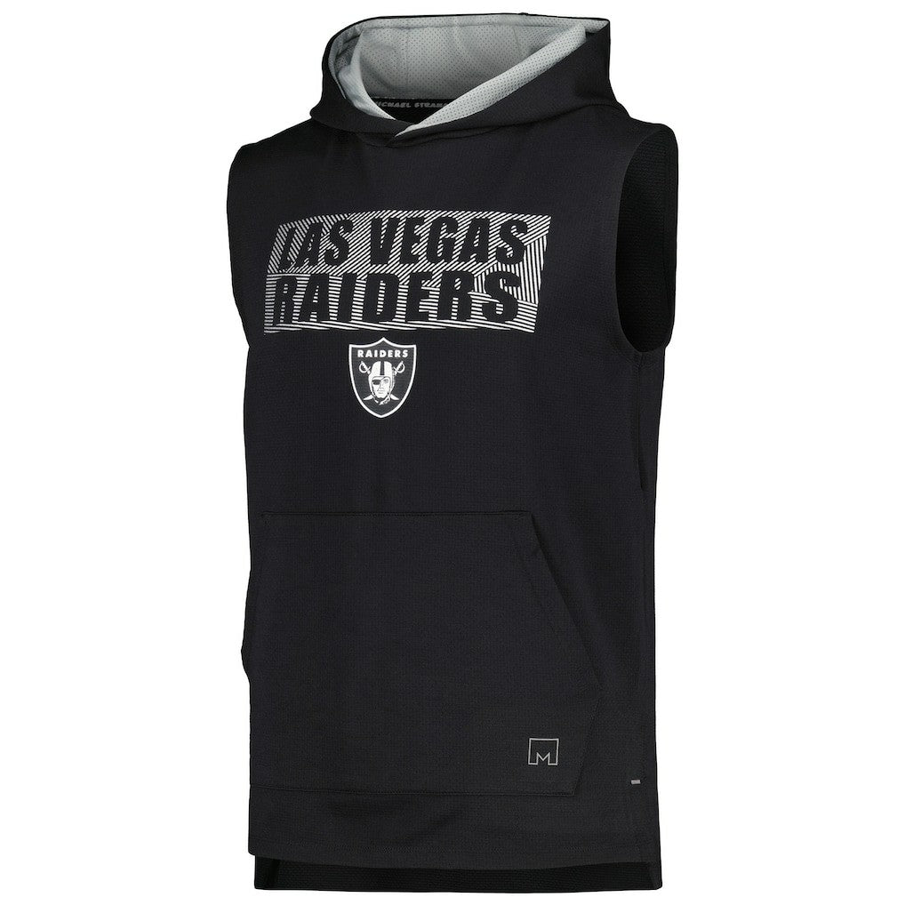MSX by Michael Strahan Marathon Sleeveless Pullover Hoodie - Las Vegas Raiders