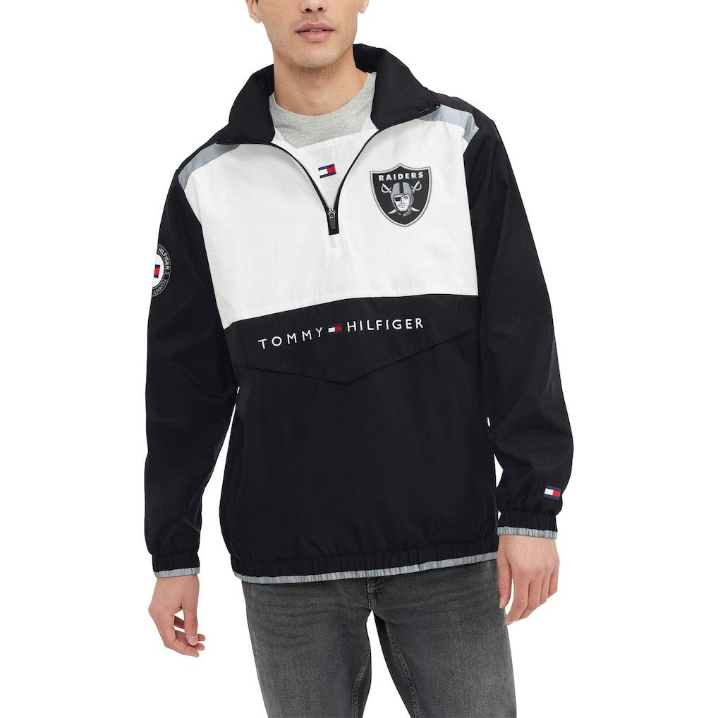 Tommy Hilfiger Carter Half-Zip Hooded Top - Las Vegas Raiders