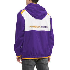 Tommy Hilfiger Carter Half-Zip Hooded Top - Minnesota Vikings