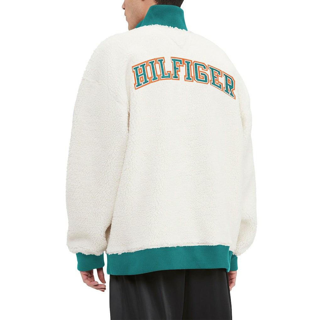 Tommy Hilfiger Jordan Sherpa Quarter-Zip Sweatshirt - Miami Dolphins