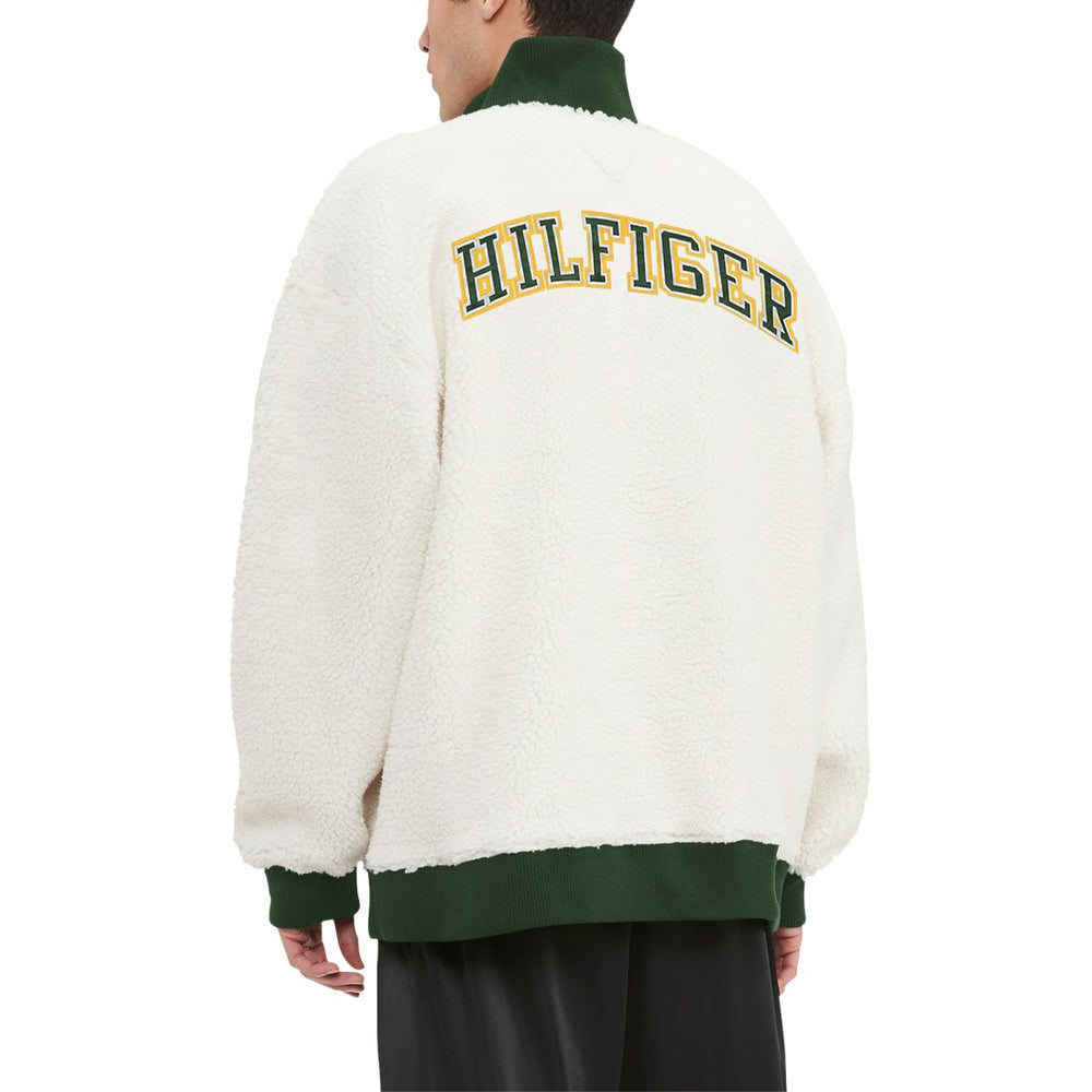 Tommy Hilfiger Jordan Sherpa Quarter-Zip Sweatshirt - Green Bay Packers