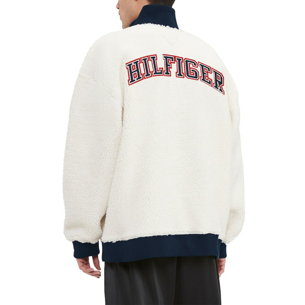 Tommy Hilfiger Jordan Sherpa Quarter-Zip Sweatshirt - New England Patriots