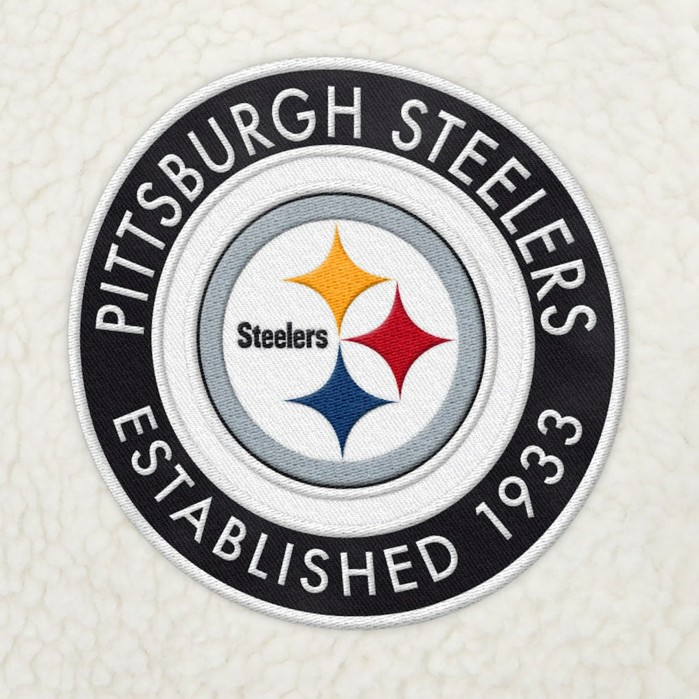 Tommy Hilfiger Jordan Sherpa Quarter-Zip Sweatshirt - Pittsburgh Steelers