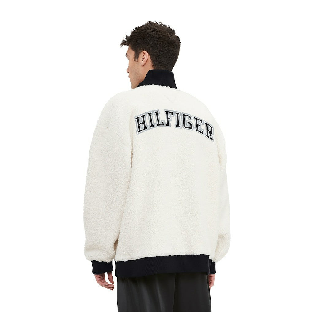 Tommy Hilfiger Jordan Sherpa Quarter-Zip Sweatshirt - Las Vegas Raiders