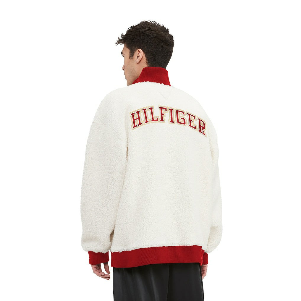 Tommy Hilfiger Jordan Sherpa Quarter-Zip Sweatshirt - San Francisco 49ers