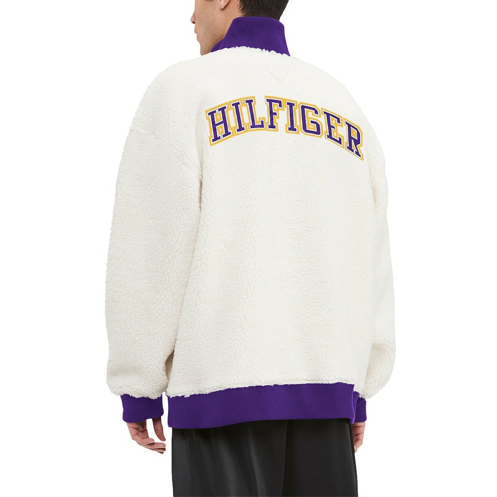 Tommy Hilfiger Jordan Sherpa Quarter-Zip Sweatshirt - Minnesota Vikings
