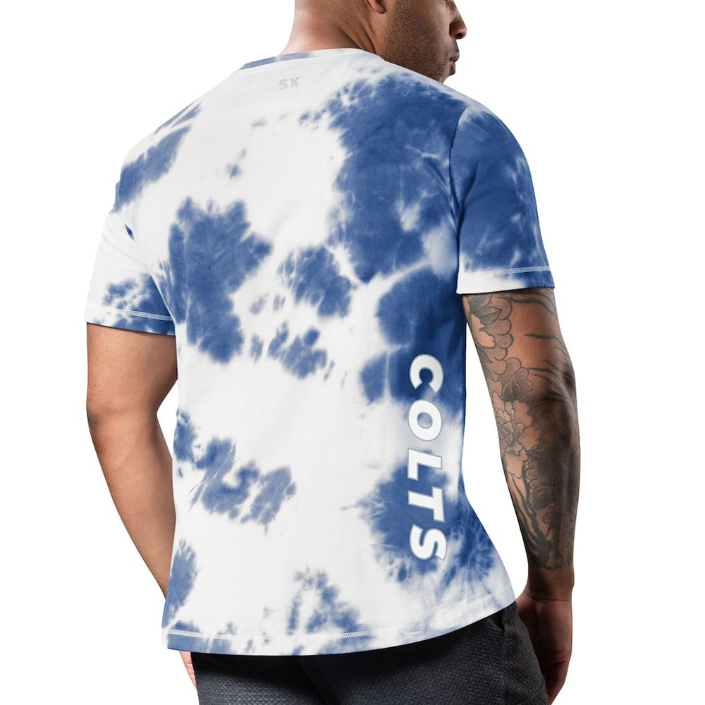 MSX by Michael Strahan Freestyle Tie-Dye T-Shirt - Indianapolis Colts