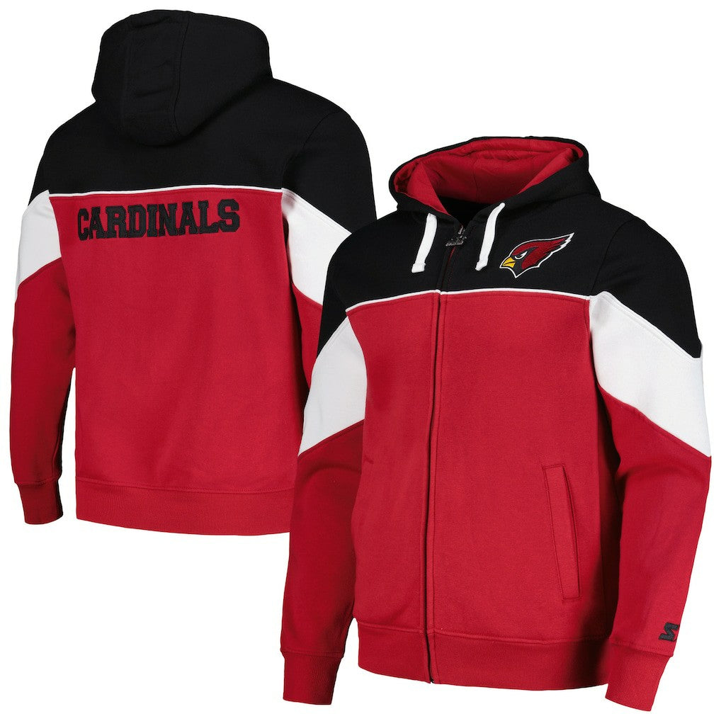 Starter Running Back Full-Zip Hoodie - Arizona Cardinals