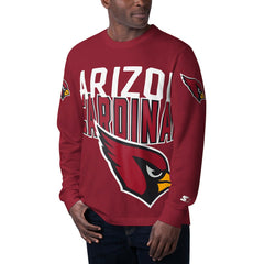 Starter Clutch Hit Long Sleeve T-Shirt - Arizona Cardinals