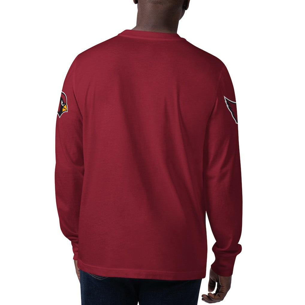 Starter Clutch Hit Long Sleeve T-Shirt - Arizona Cardinals