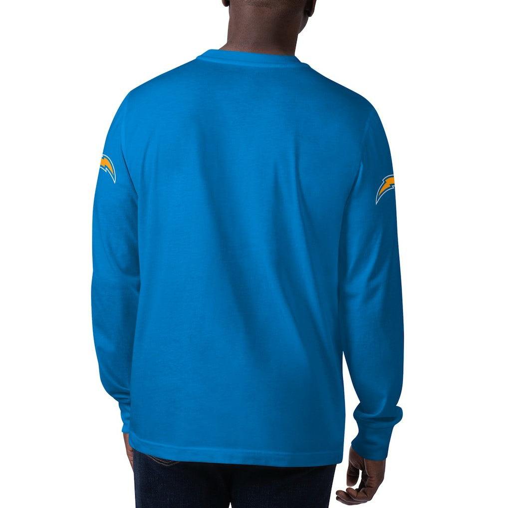 Starter Clutch Hit Long Sleeve T-Shirt - Los Angeles Chargers