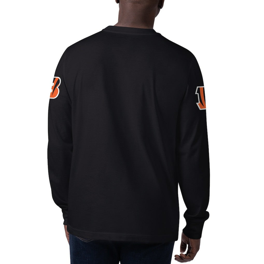 Starter Clutch Hit Long Sleeve T-Shirt - Cincinnati Bengals