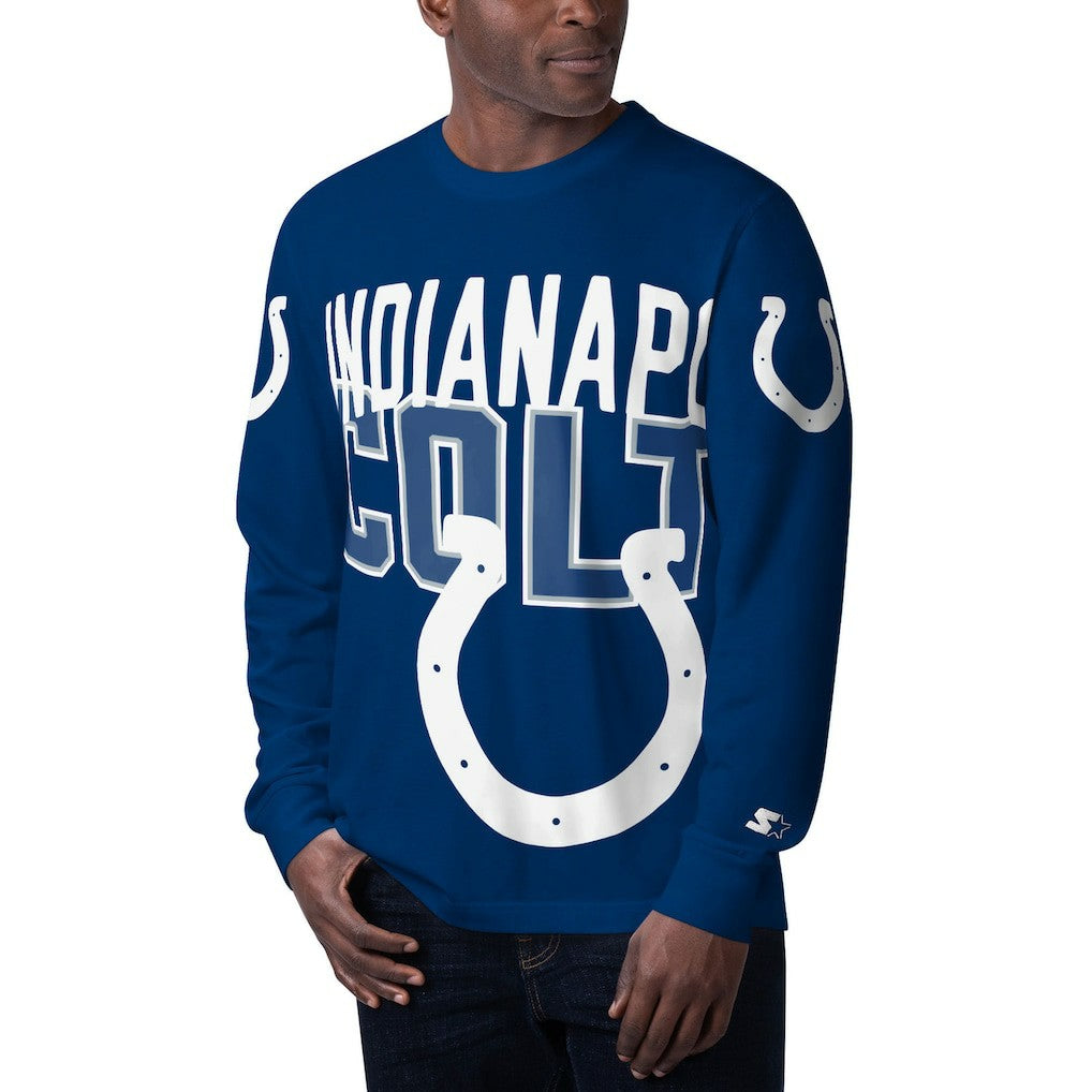 Starter Clutch Hit Long Sleeve T-Shirt - Indianapolis Colts