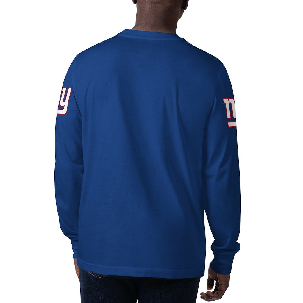 Starter Clutch Hit Long Sleeve T-Shirt - New York Giants