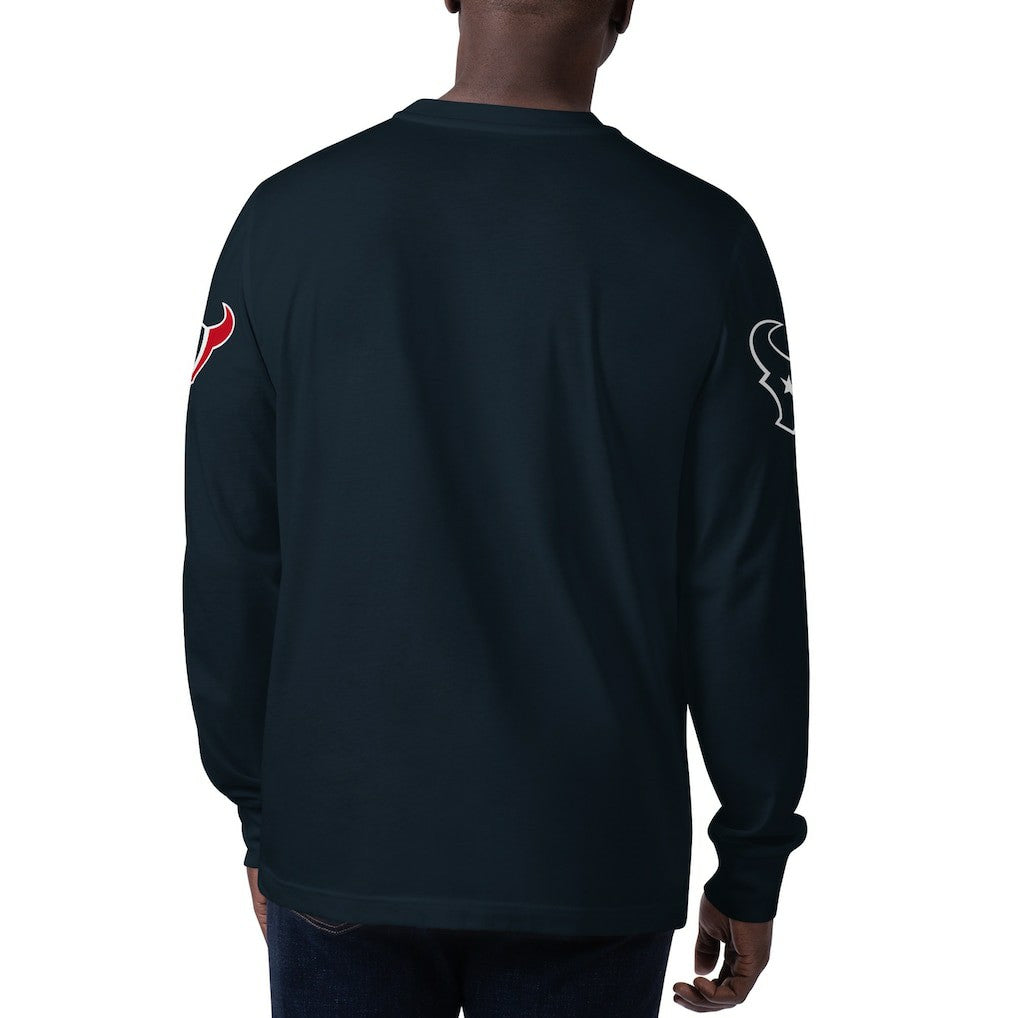 Starter Clutch Hit Long Sleeve T-Shirt - Houston Texans