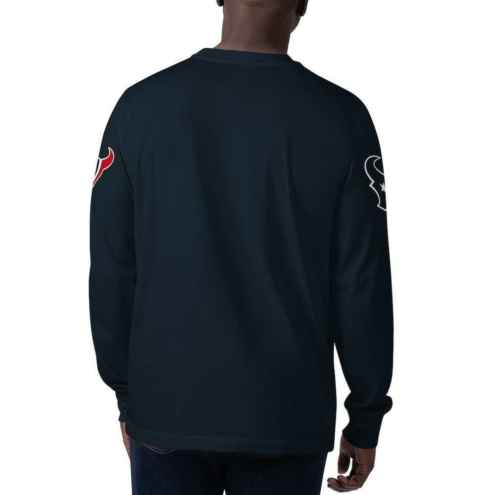 Starter Clutch Hit Long Sleeve T-Shirt - Houston Texans