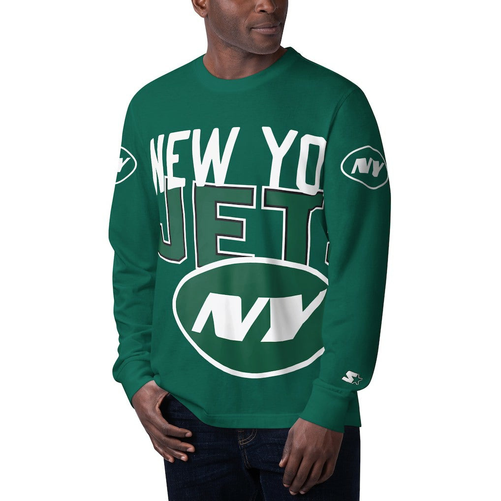 Starter Clutch Hit Long Sleeve T-Shirt - New York Jets