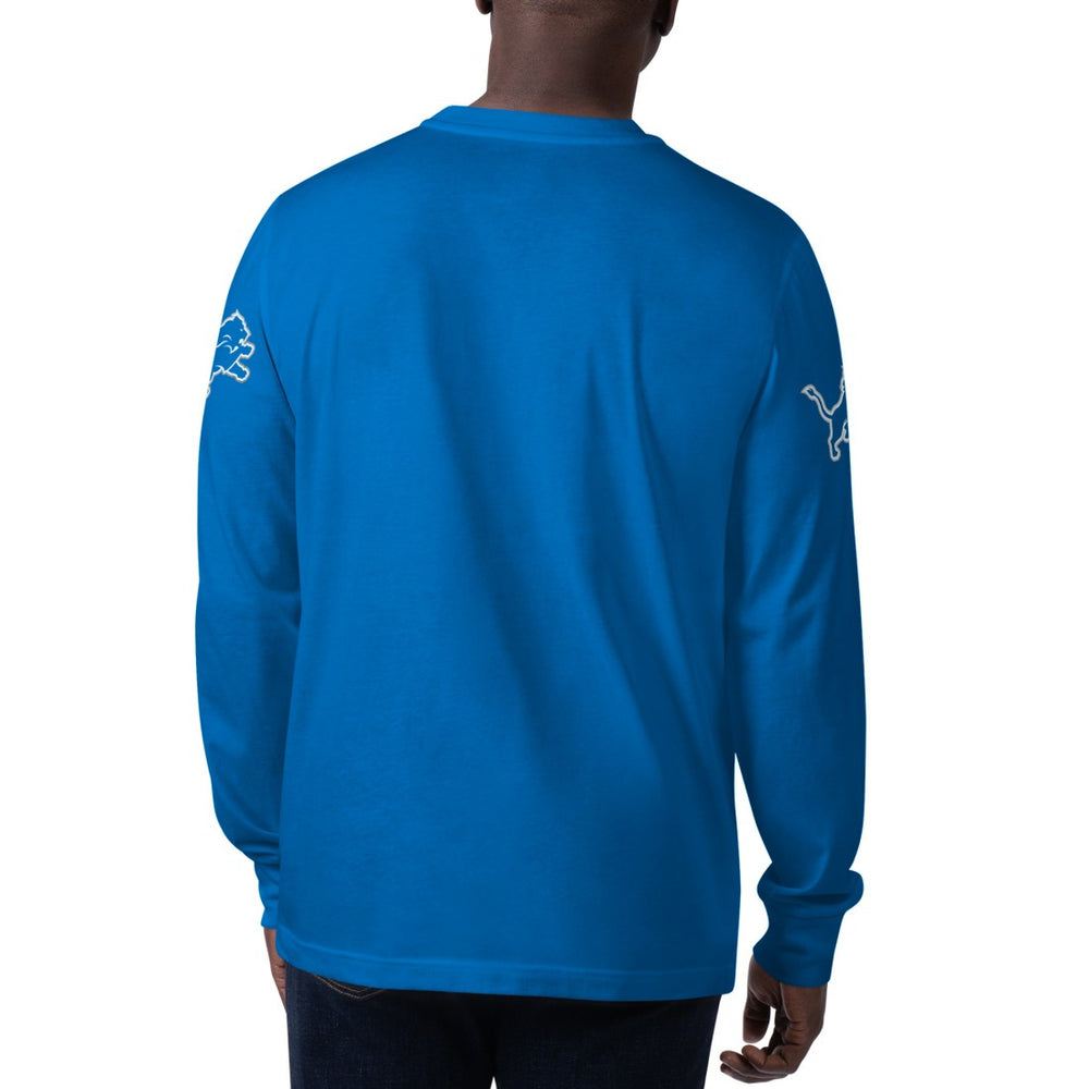 Starter Clutch Hit Long Sleeve T-Shirt - Detroit Lions