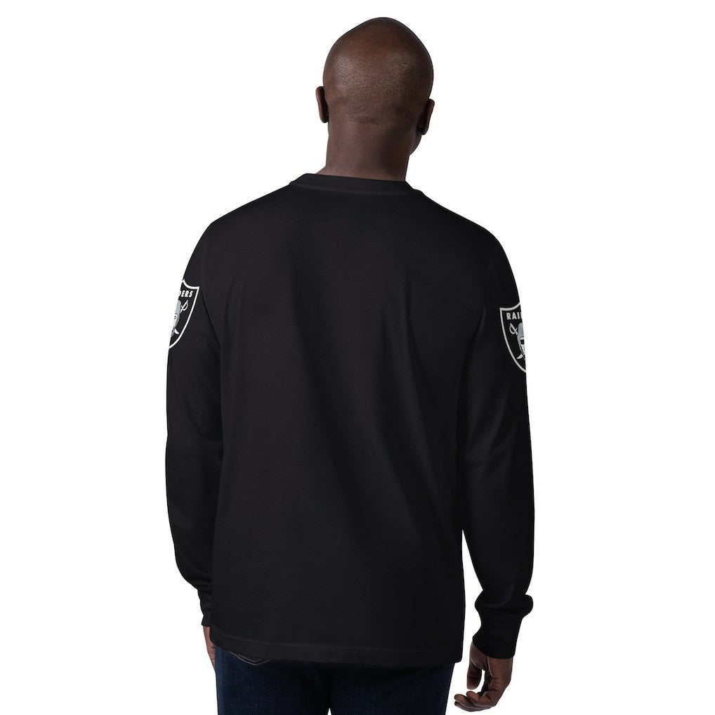 Starter Clutch Hit Long Sleeve T-Shirt - Las Vegas Raiders