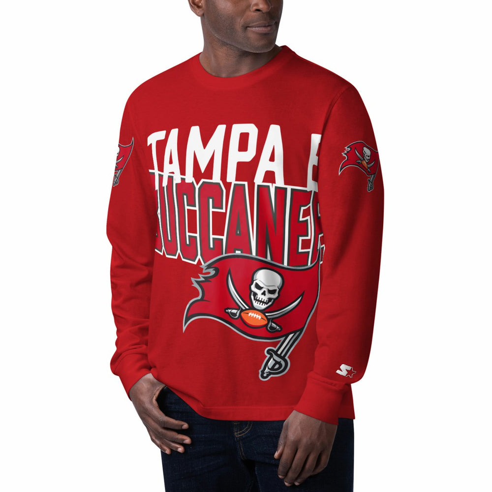 Starter Clutch Hit Long Sleeve T-Shirt - Tampa Bay Buccaneers