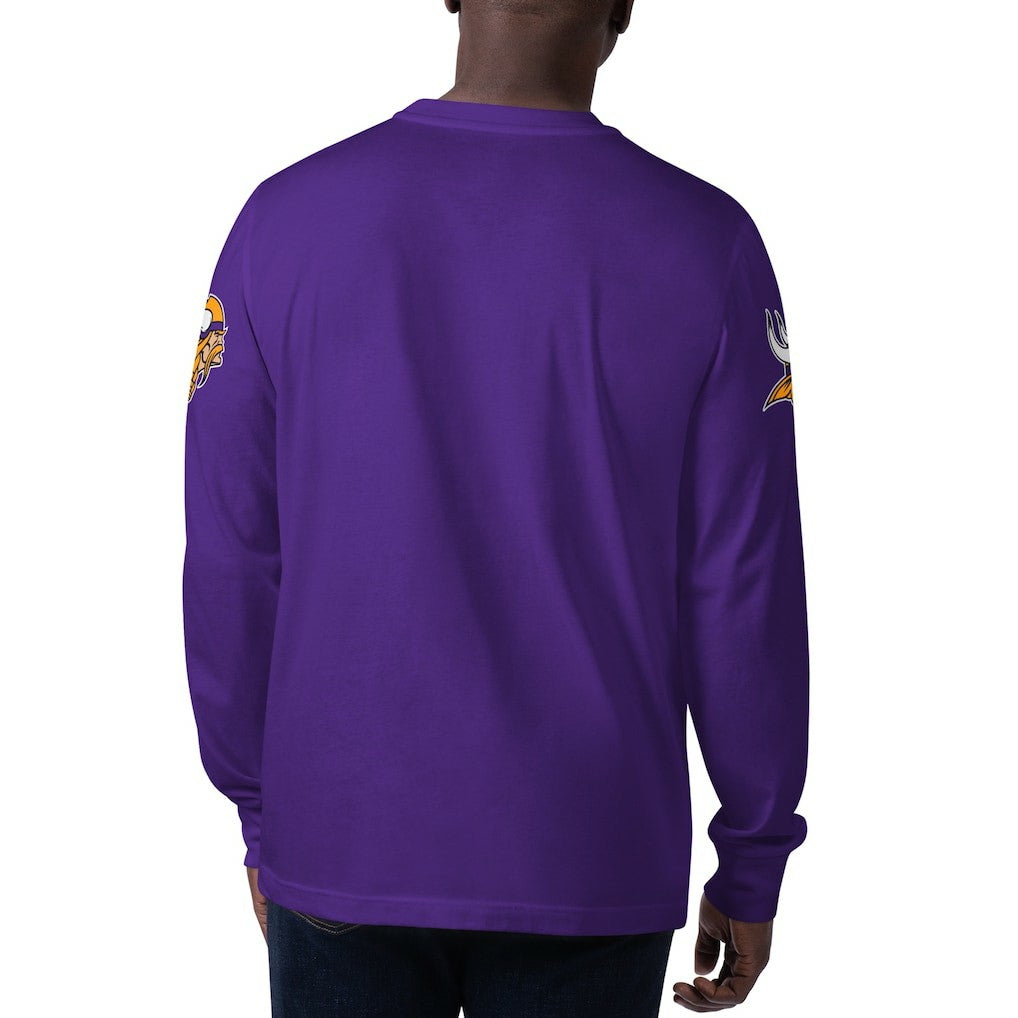 Starter Clutch Hit Long Sleeve T-Shirt - Minnesota Vikings