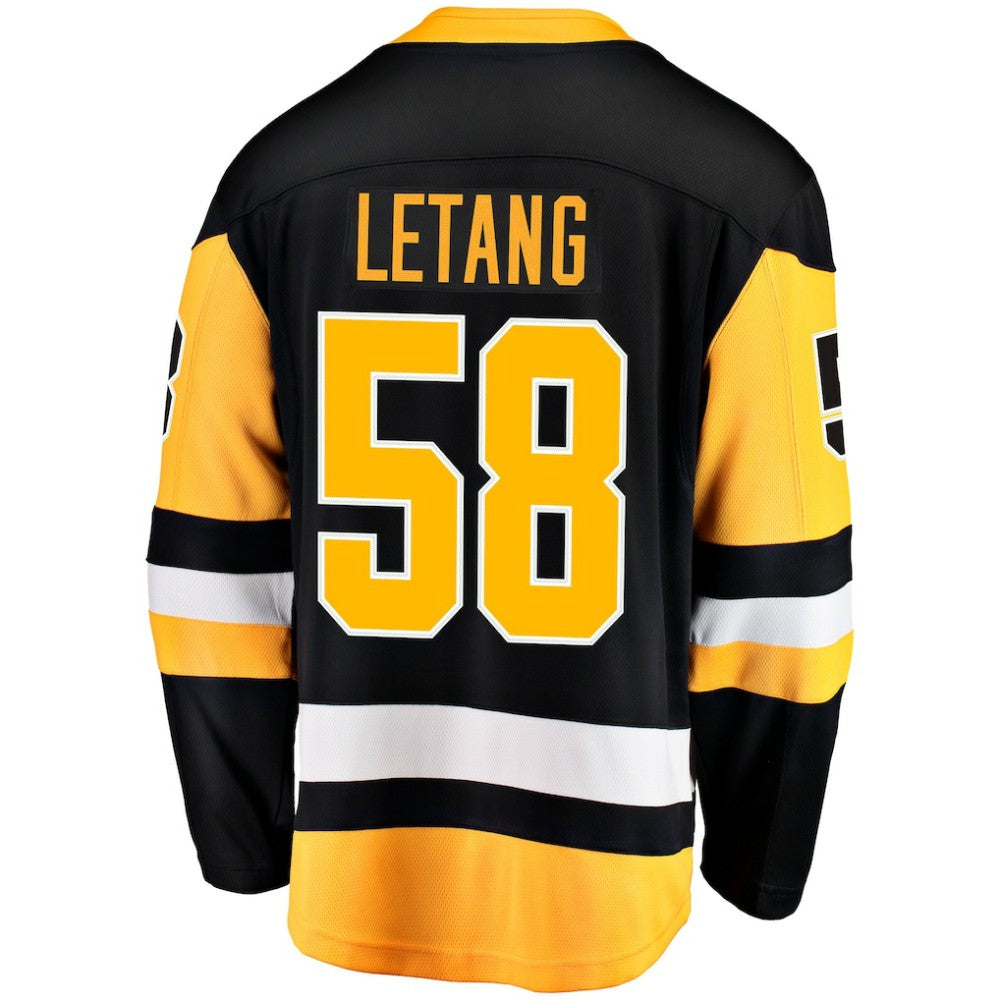 NHL Black Kris Letang Pittsburgh Penguins Fanatics Home Breakaway Jersey