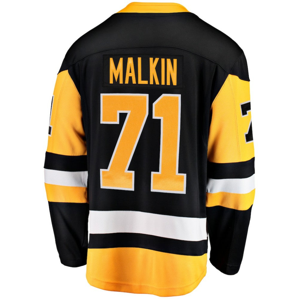 NHL Black Evgeni Malkin Pittsburgh Penguins Fanatics Home Breakaway Jersey