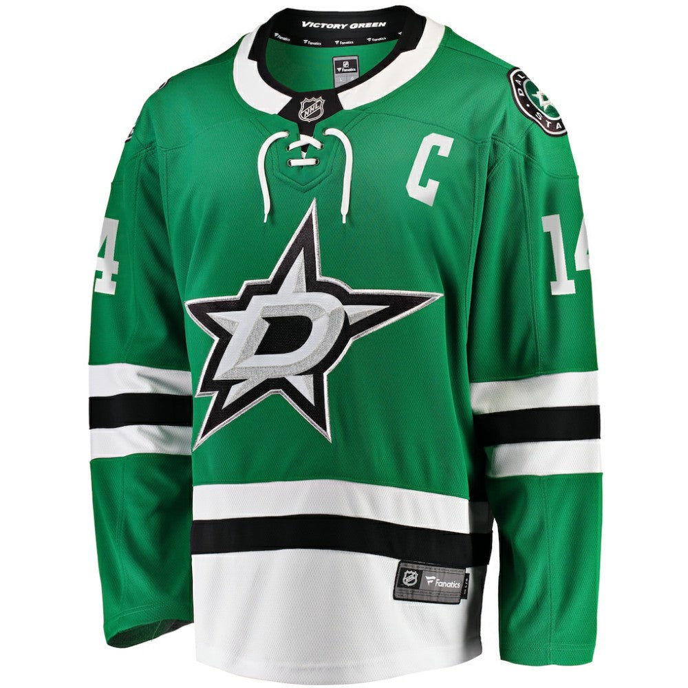NHL Kelly Green Jamie Benn Dallas Stars Fanatics Captain Patch Home Breakaway Jersey
