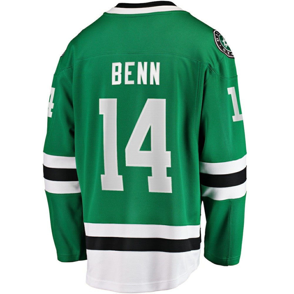 NHL Kelly Green Jamie Benn Dallas Stars Fanatics Captain Patch Home Breakaway Jersey