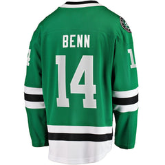 NHL Kelly Green Jamie Benn Dallas Stars Fanatics Captain Patch Home Breakaway Jersey