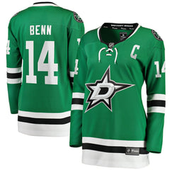 NHL Kelly Green Jamie Benn Dallas Stars Fanatics Women's Captain Patch Home Breakaway Player Jersey