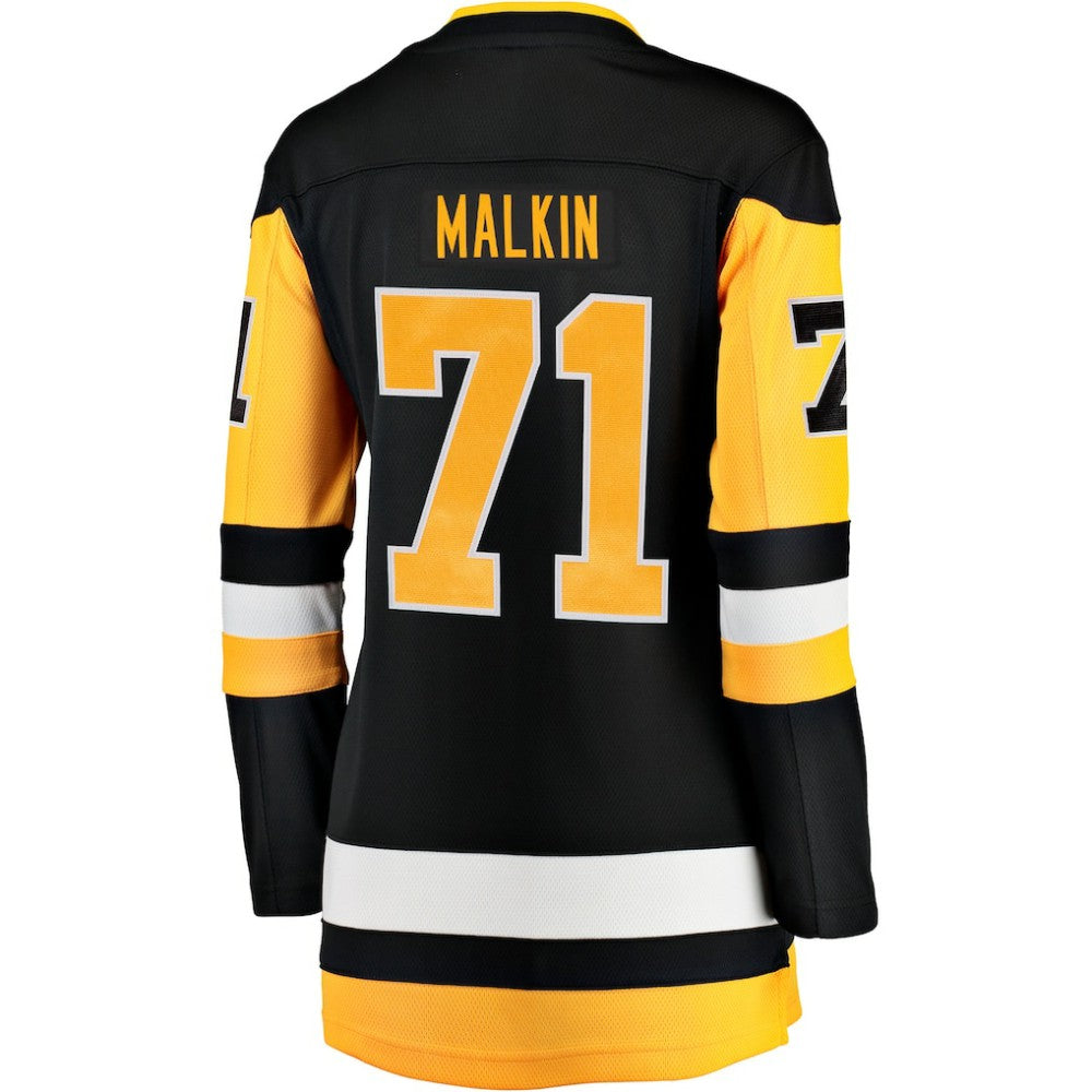 NHL Black Evgeni Malkin Pittsburgh Penguins Fanatics Women's Home Breakaway Player Jersey