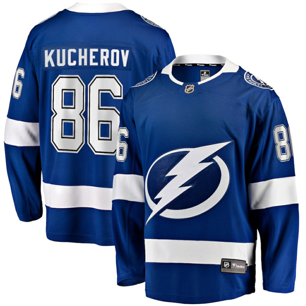 NHL Blue Nikita Kucherov Tampa Bay Lightning Fanatics Home Breakaway Jersey