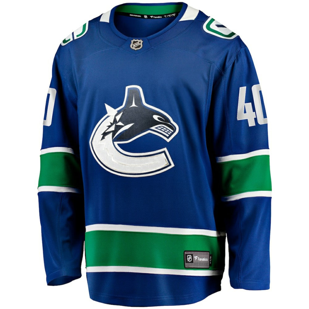 NHL Blue Elias Pettersson Vancouver Canucks Fanatics Home Breakaway Jersey