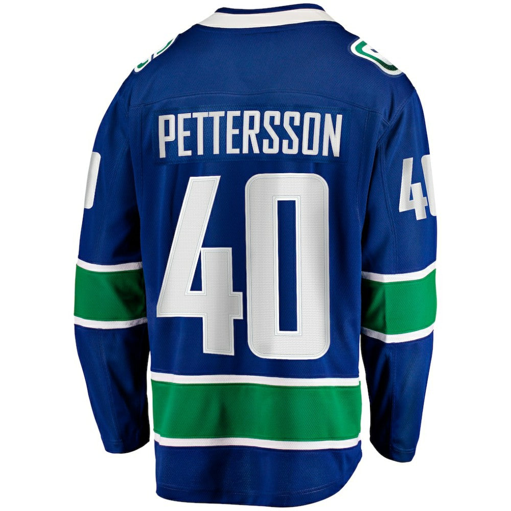 NHL Blue Elias Pettersson Vancouver Canucks Fanatics Home Breakaway Jersey