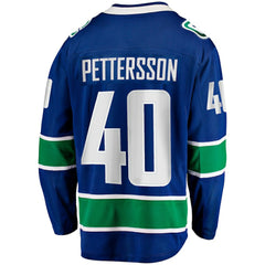 NHL Blue Elias Pettersson Vancouver Canucks Fanatics Home Breakaway Jersey