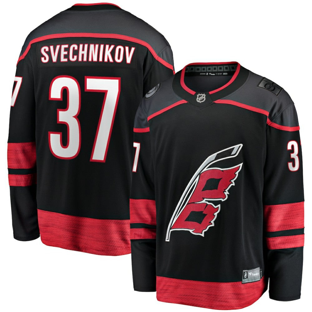 NHL Black Andrei Svechnikov Carolina Hurricanes Fanatics Home Breakaway Jersey