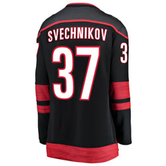 NHL Black Andrei Svechnikov Carolina Hurricanes Fanatics Women's Home Breakaway Player Jersey