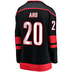 NHL Black Sebastian Aho Carolina Hurricanes Fanatics Women's Home Breakaway Player Jersey