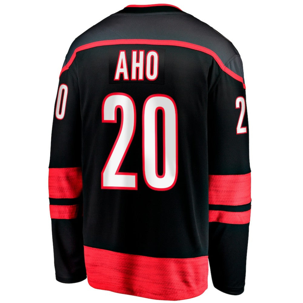 NHL Black Sebastian Aho Carolina Hurricanes Fanatics Home Breakaway Jersey